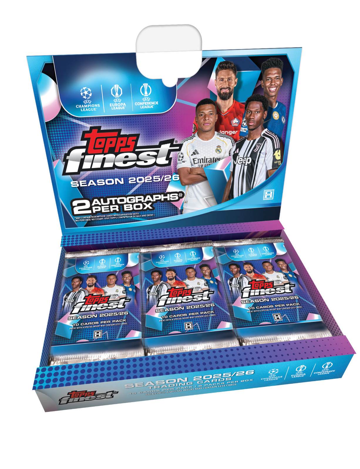 2025-26 TOPPS FINEST UEFA CHAMPIONS LEAGUE SOCCER HOBBY BOX FACTORY SEALED