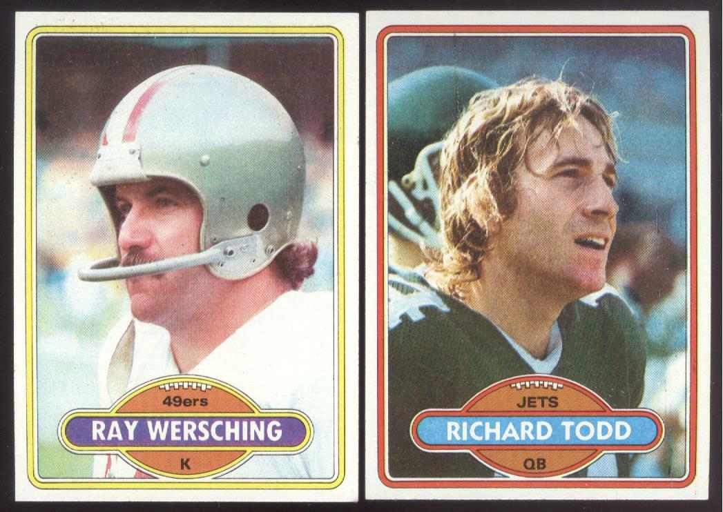 BUY 1, GET 1 FREE 1980 TOPPS FOOTBALL YOU PICK #401 – #528 NMMT  FREE SHIP 