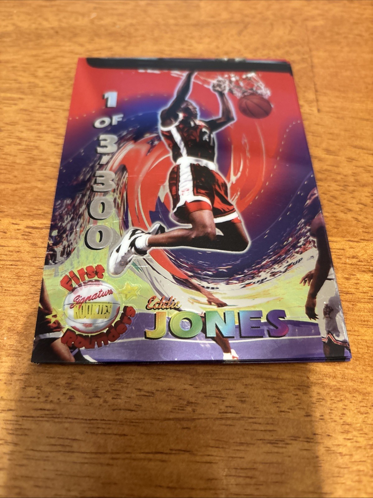 1995 Signature Rookies Bonus Promo Eddie Jones Rookie Card Foil #J6 1 Of 3,300