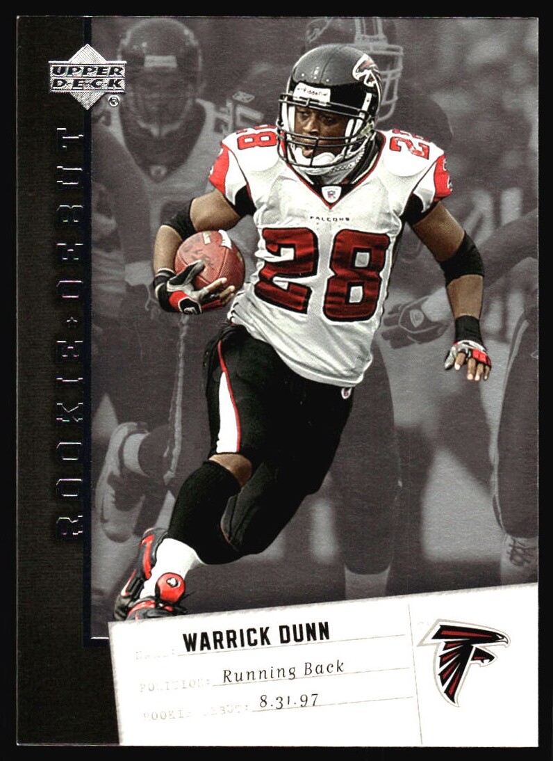 2006 Upper Deck Rookie Debut Warrick Dunn #4 Atlanta Falcons