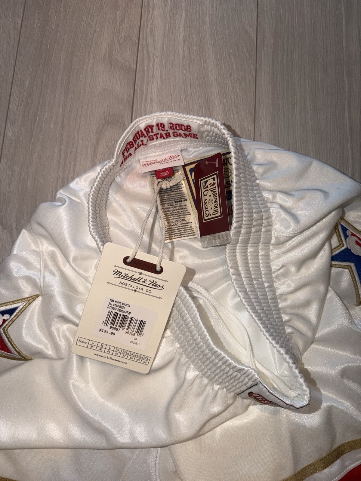 MITCHELL & NESS AUTHENTIC 2006 ALL-STAR GAME M $125 SHORTS WESTERN CONF.