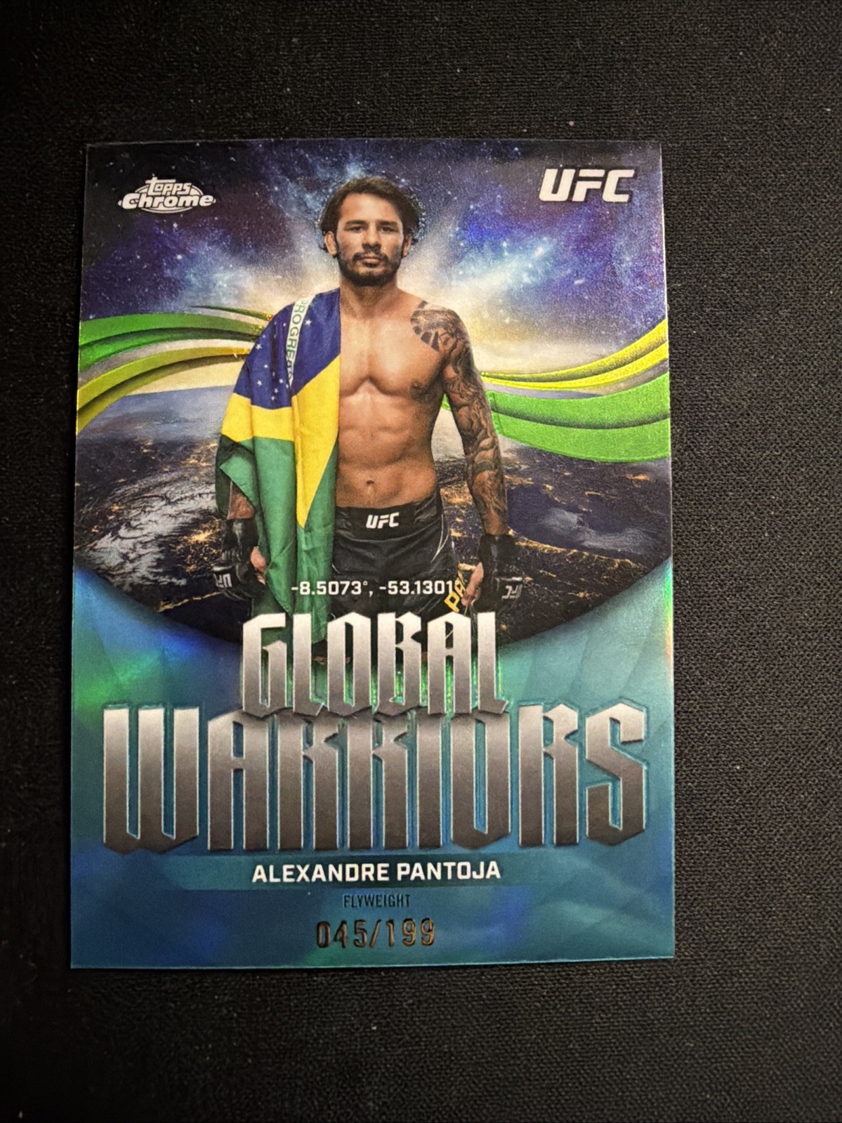2026 Topps Chrome UFC Global Warriors Aqua Refractor /199