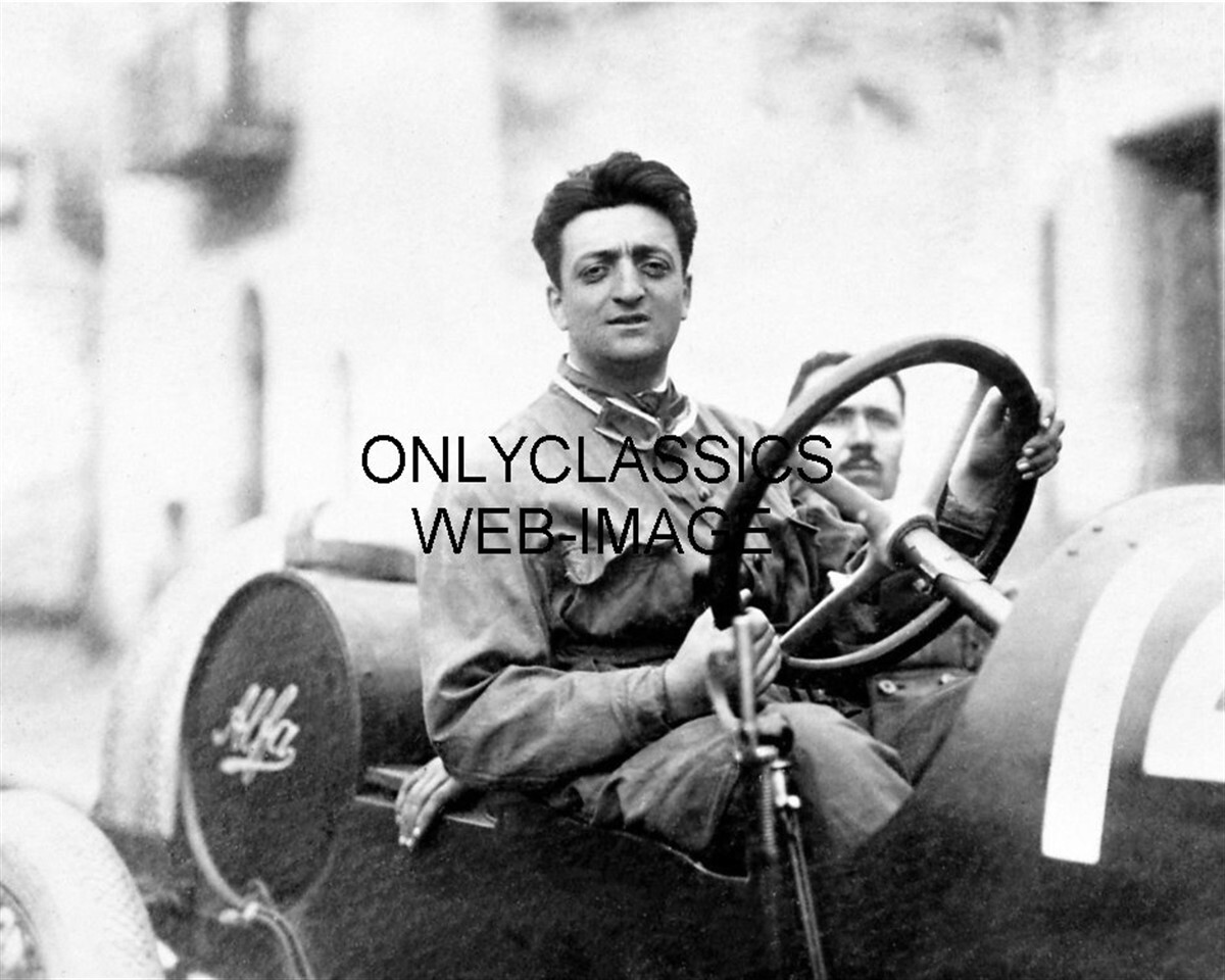 PREMIER RACE CAR BUILDER ENZO FERRARI AUTO RACING PHOTO GRAND PRIX FORMULA ONE