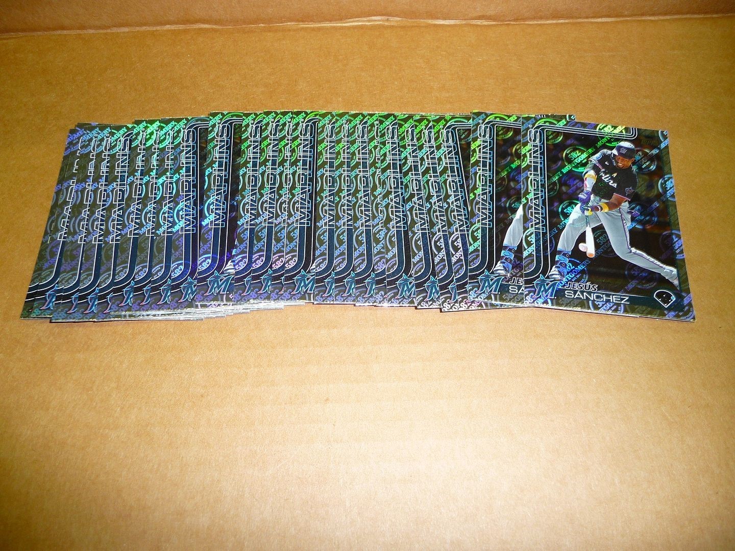 2025 Topps 582 MONTGOMERY CLUB FOIL LOT OF 33 CARDS JESUS SANCHEZ MARLINS #157