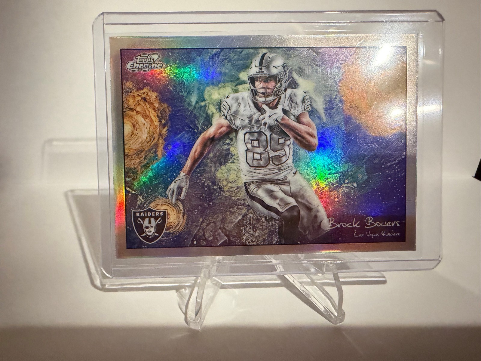 2025 Topps Cosmic Chrome Brock Bowers Stars of The Night #STN-21 Raiders