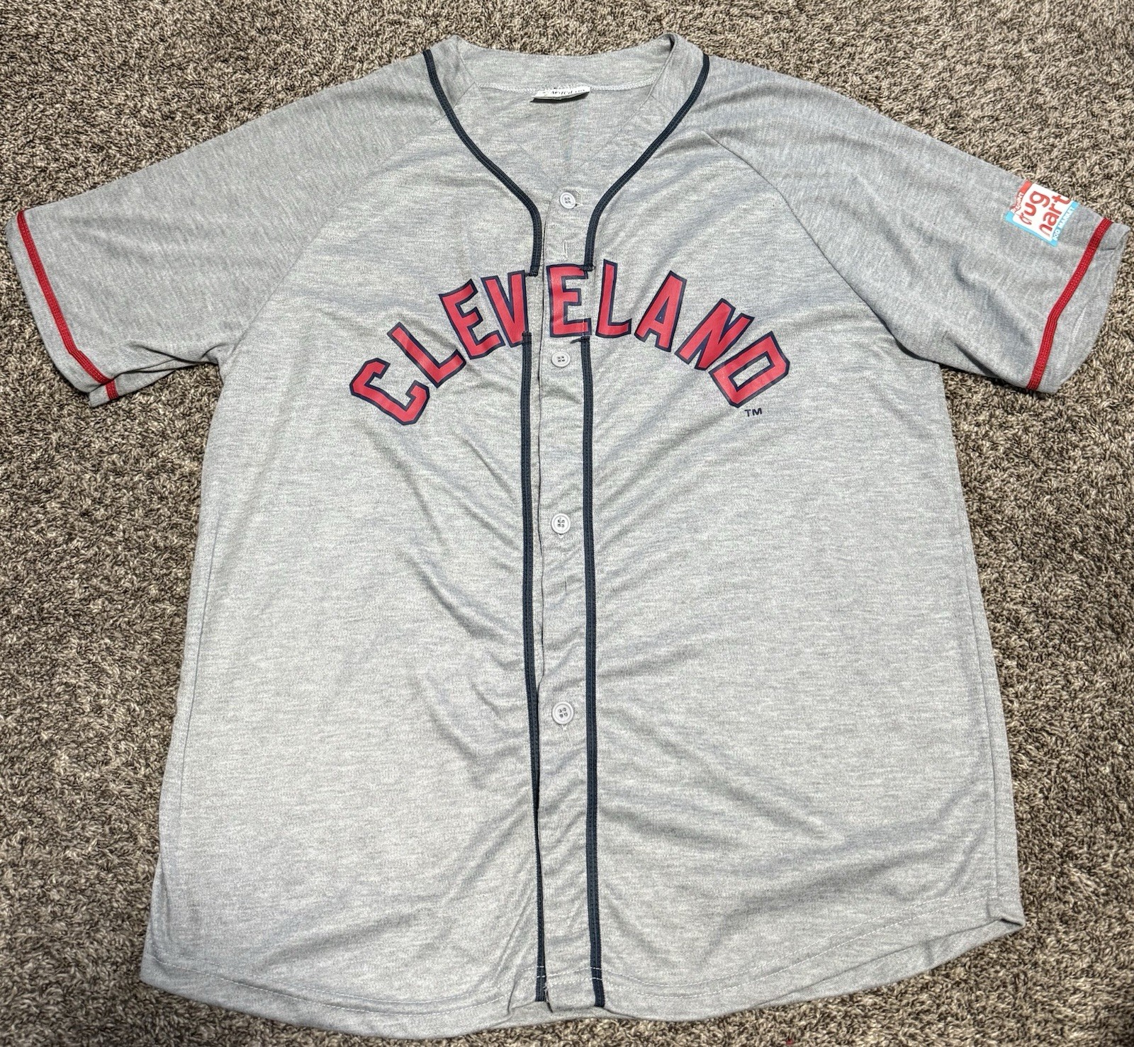 Match Up #14 Cleveland Indians MLB Retro SGA Gray Promo Jersey Mens XL