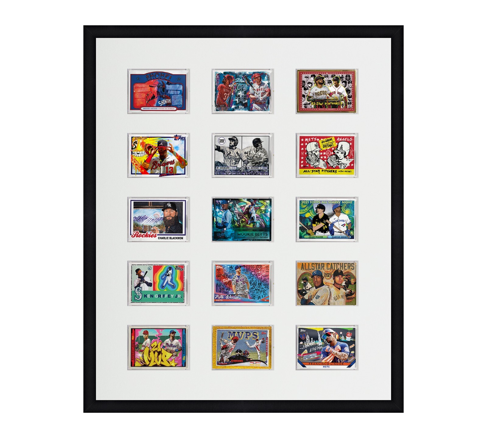 Card Frame For Magnetic Holders Holds (15) Ultra Pro 1 One Touch/BCW +UV Option