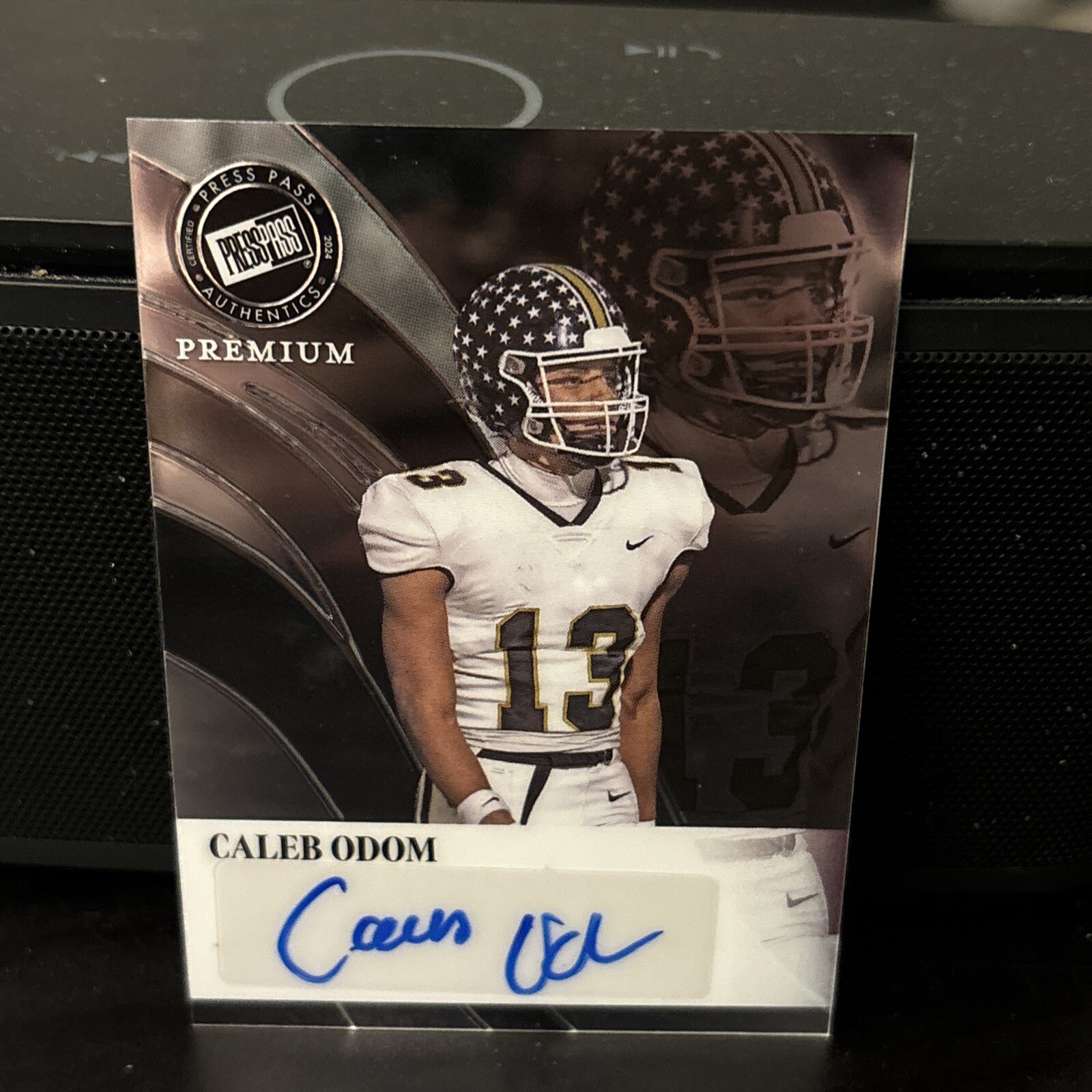2024 CALEB ODOM LEAF PRESS PASS PREMIUM ROOKIE RC AUTO 19/49 CARD # RA-CO1