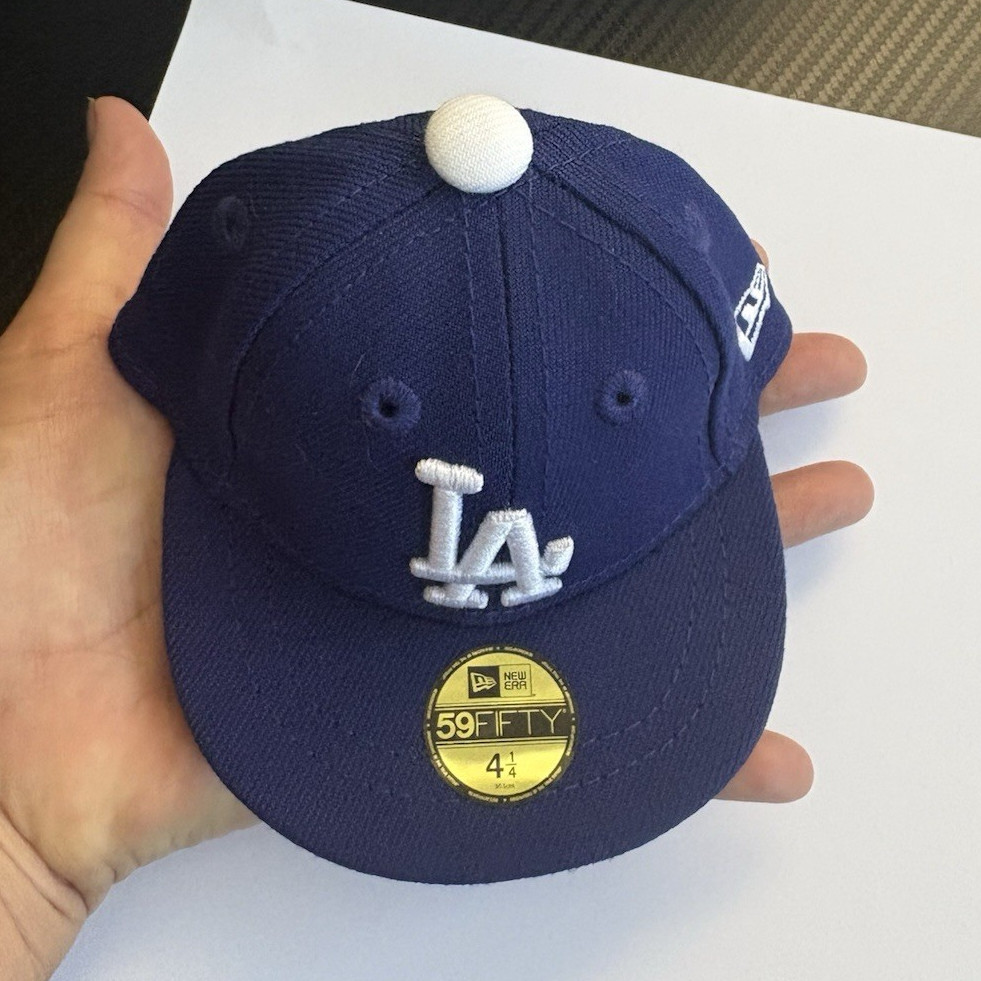 New Era LA Dodgers Mini Cap 59FIFTY Miniature Fitted Collectible Hat Size 4 1/4
