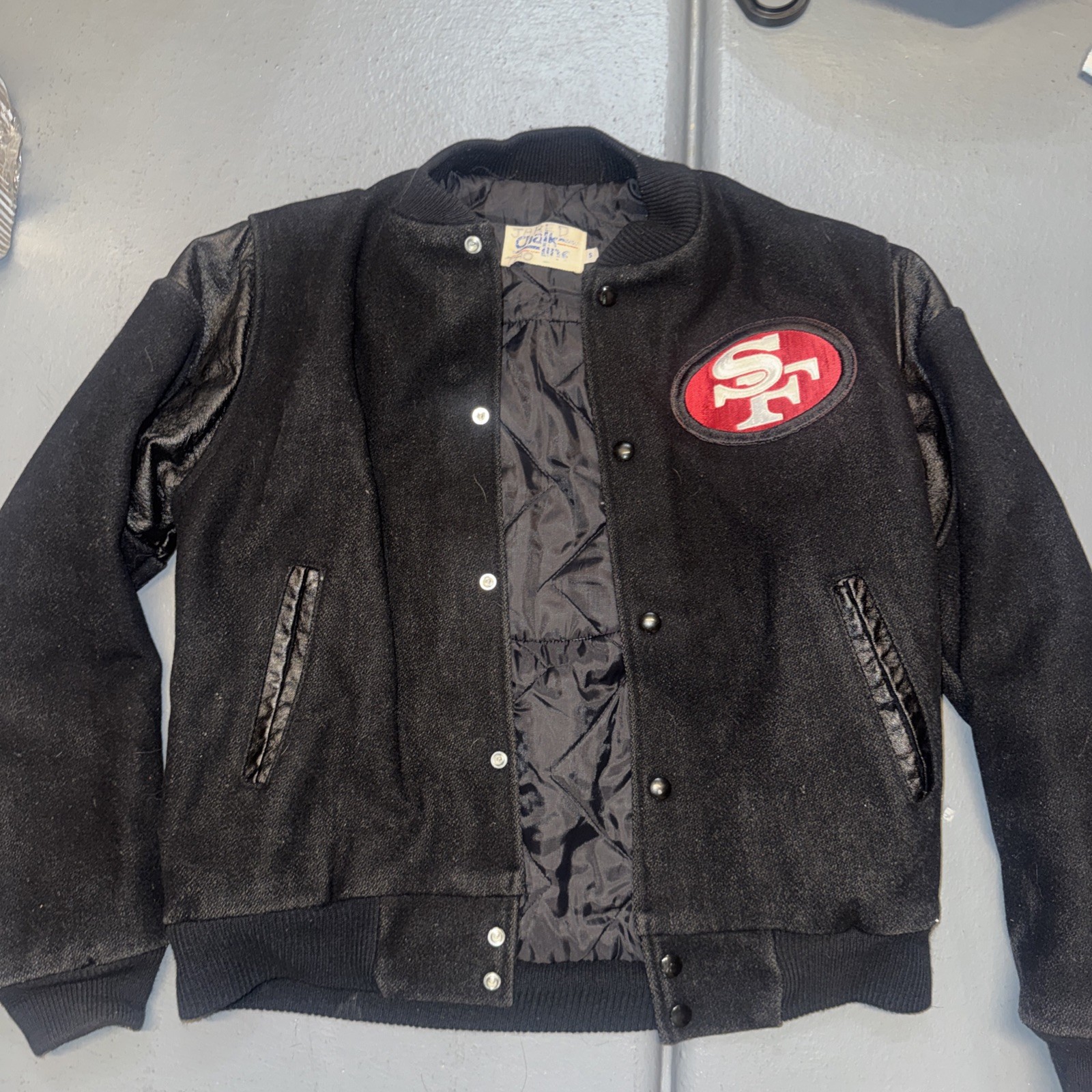 Vintage Chalk Line San Francisco 49ers Wool Varsity Jacket Small