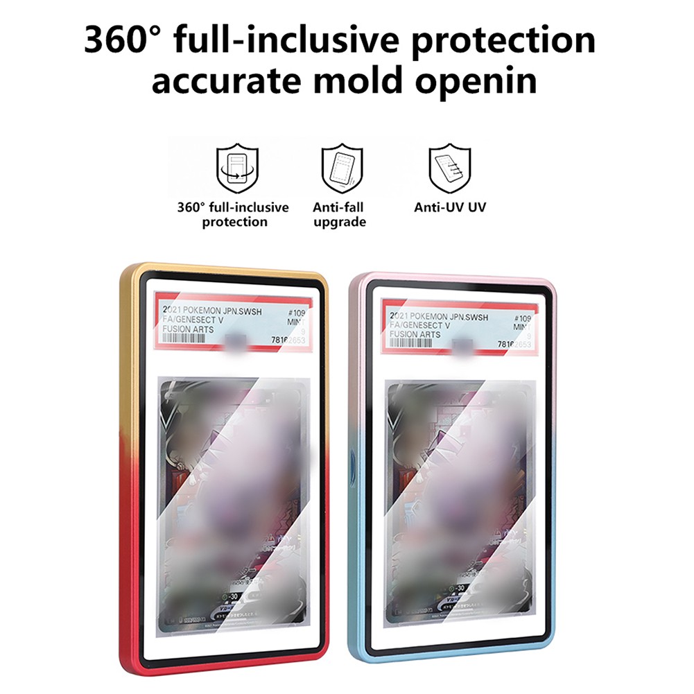 1-20Pcs Magnetic Slab Case Protector For PSA Graded Cards Stackable Metal Bumper