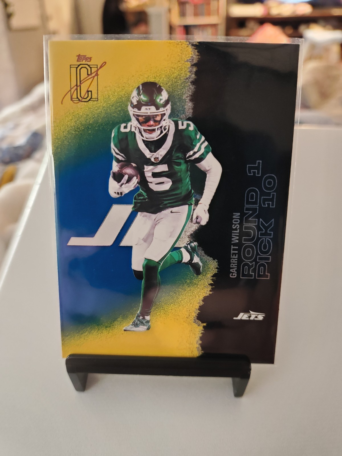 2025 Topps Signature Class Garrett Wilson #41 Blue & Yellow New York Jets