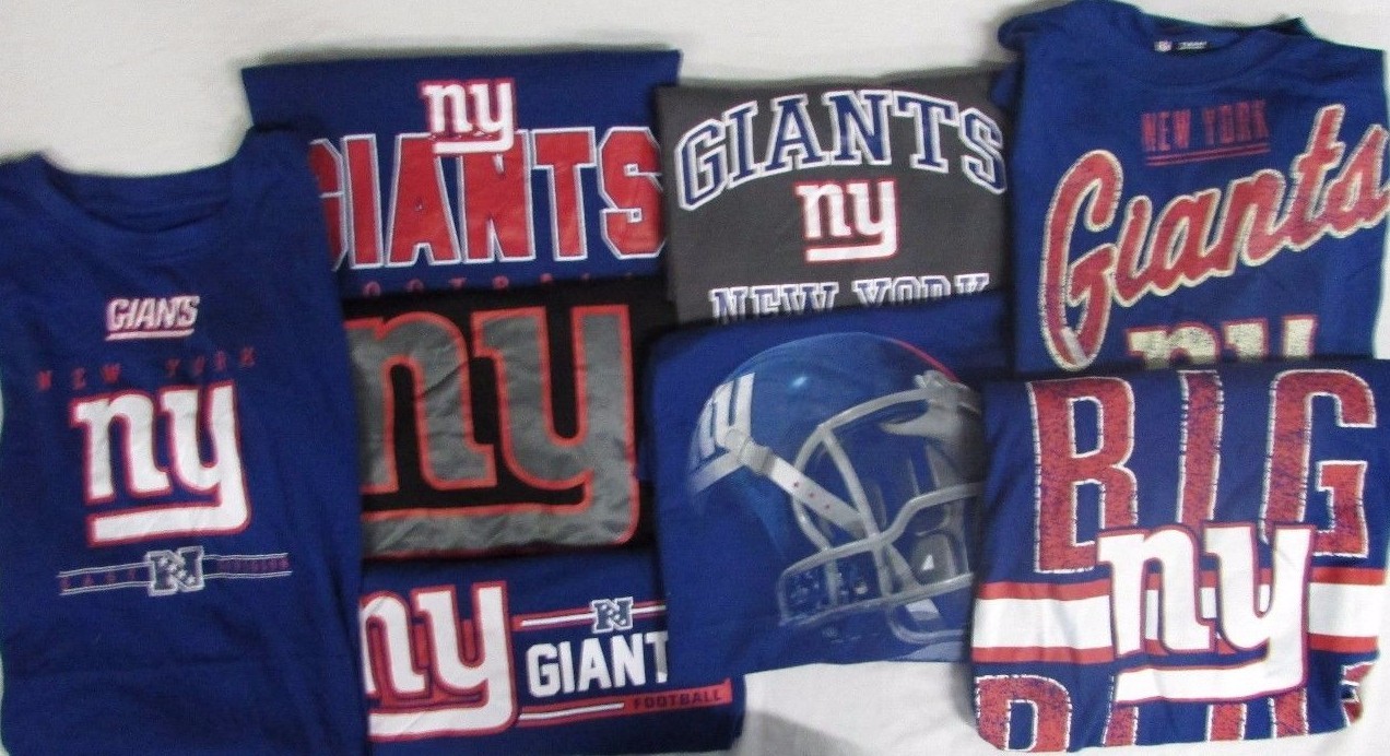 New York Giants NFL Men’s 2 MYSTERY SHIRTS – Multiple Sizes Available!