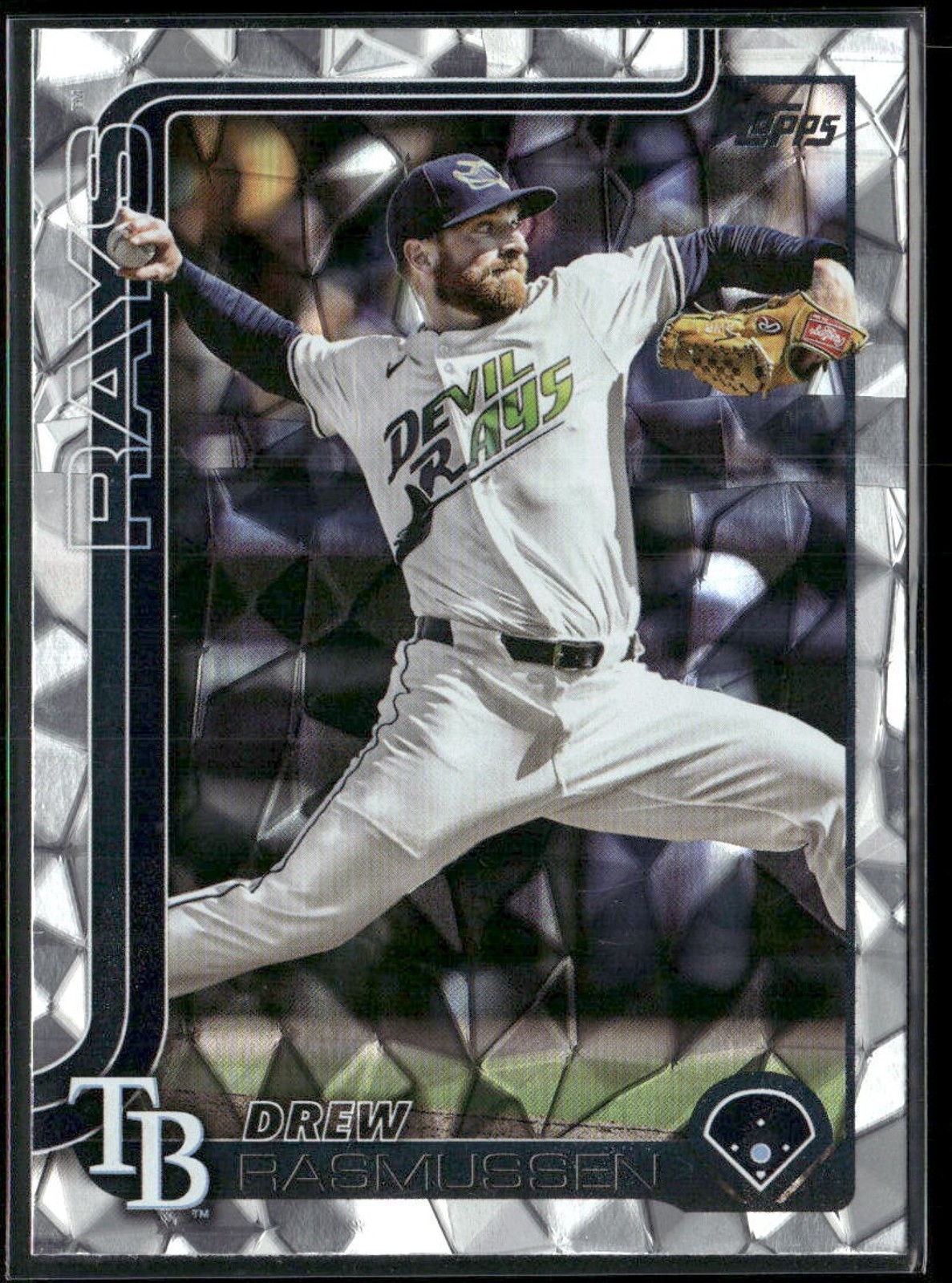 2025 Topps Update Drew Rasmussen #US316 Diamante Foil Rays