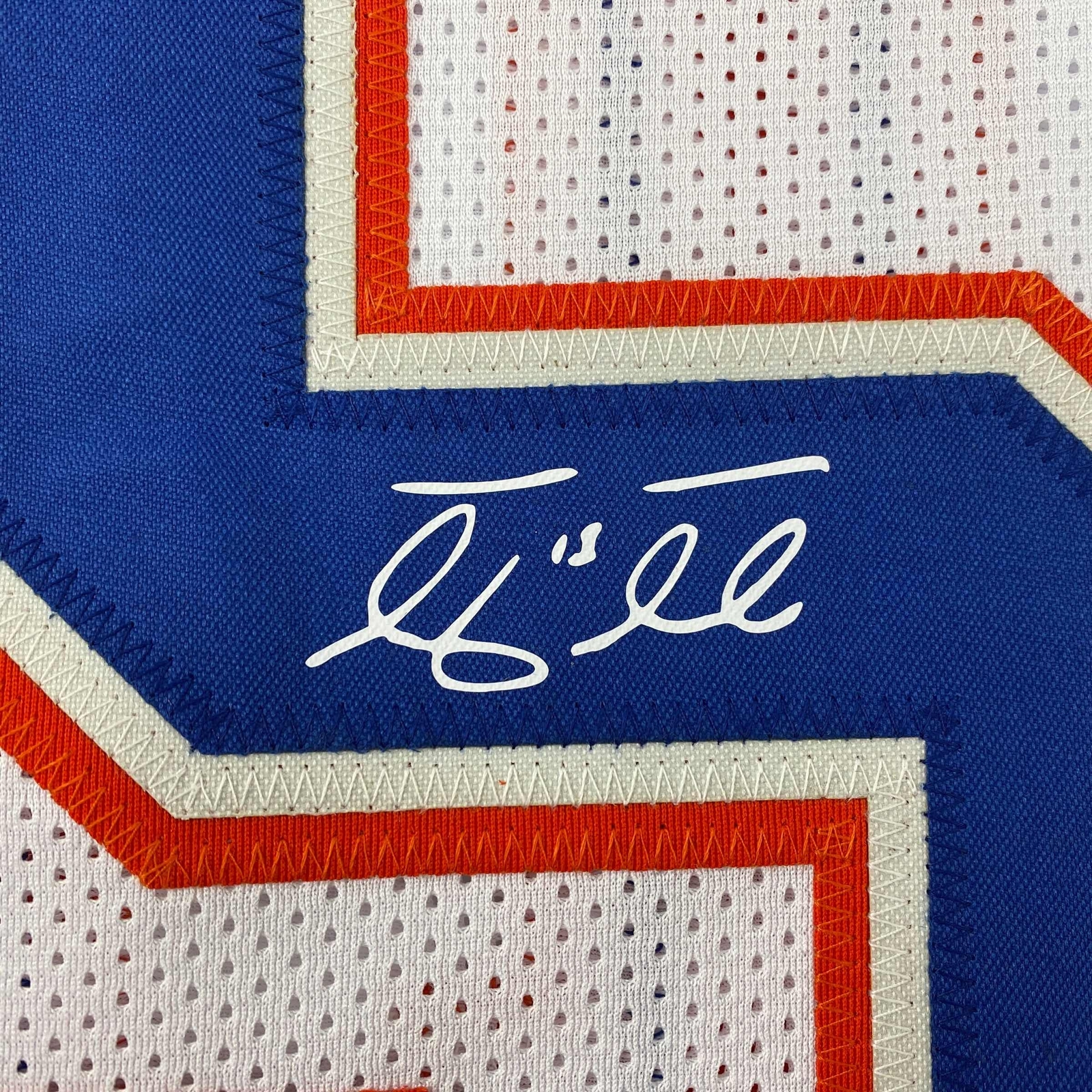 Facsimile Autographed Tim Tebow Florida White Auto College Jersey Size Men’s XL